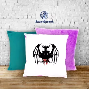   Diablo logo pluszowa poszewka na poduszkę (w wielu kolorach)
