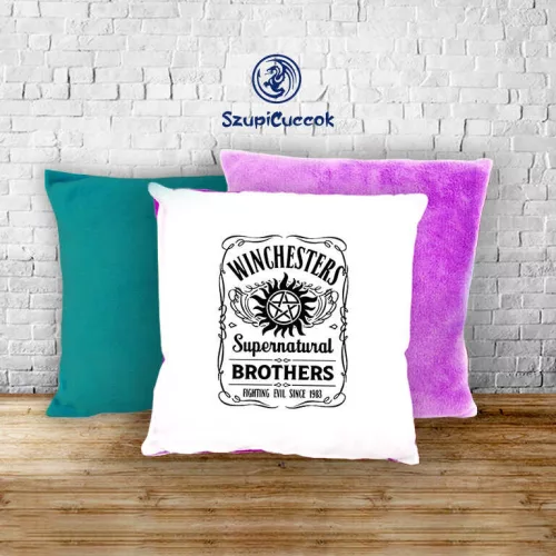 Supernatural Winchesters pluszowa poszewka na poduszkę (w vielen kolorach)