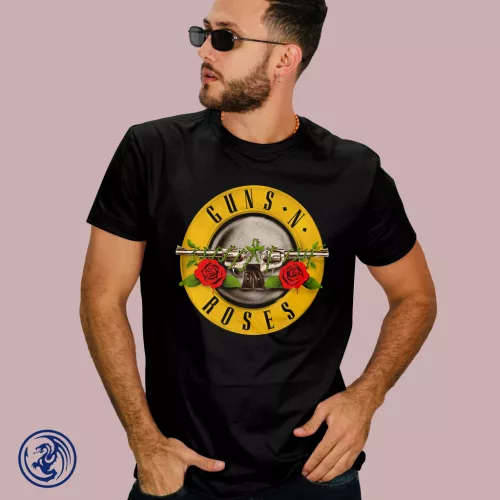 Guns N' Roses - logo, koszulka męska
