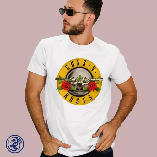 Guns N' Roses - logo, koszulka męska