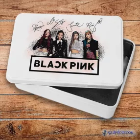   Blackpink splash metalowe pudełko śniadaniowe (pudełko do przechowywania)