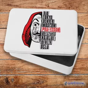   Dom z papieru Professor metalowe pudełko śniadaniowe (pudełko do przechowywania)