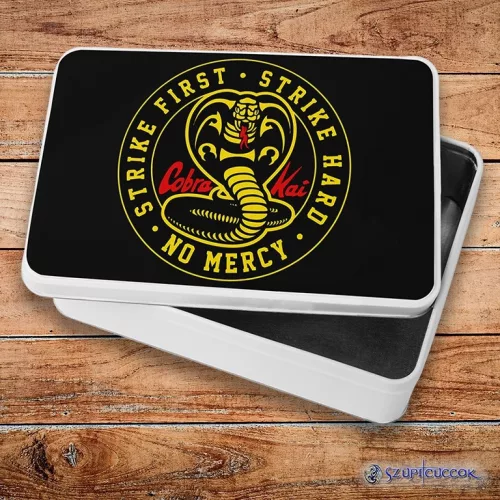 Cobra Kai – Black logo metalowe pudełko śniadaniowe (pudełko do przechowywania)