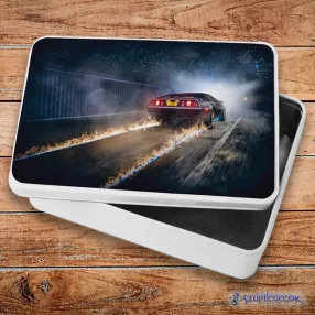   De Lorean 88 mph metalowe pudełko śniadaniowe (pudełko do przechowywania)