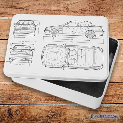 Parametry samochodu BMW metalowe pudełko śniadaniowe (pudełko do przechowywania)