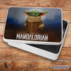  The Mandalorian Baby Yoda (Grogu) metalowe pudełko śniadaniowe (pudełko do przechowywania)