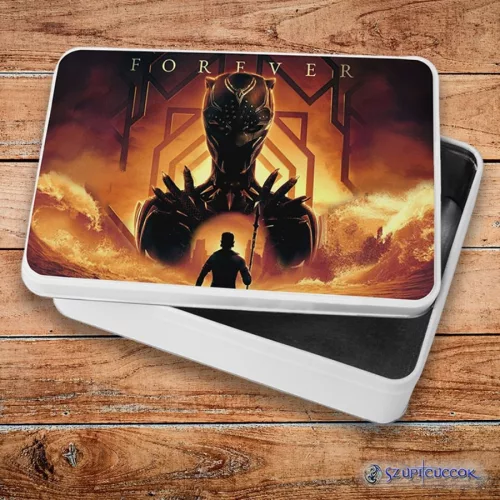 Black Panther Forever metalowe pudełko śniadaniowe (pudełko do przechowywania)