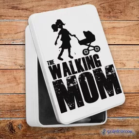   The Walking Mom metalowe pudełko śniadaniowe (pudełko do przechowywania)